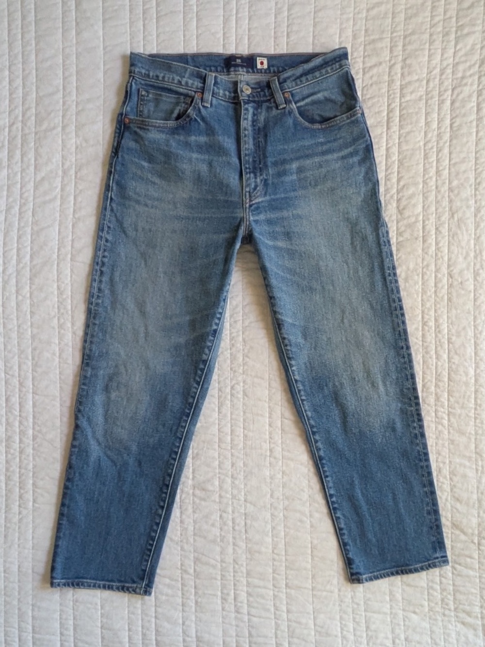 Levi’s Made in Japan Selvedge Denim Blue Jeans Column Straight Leg 30x26